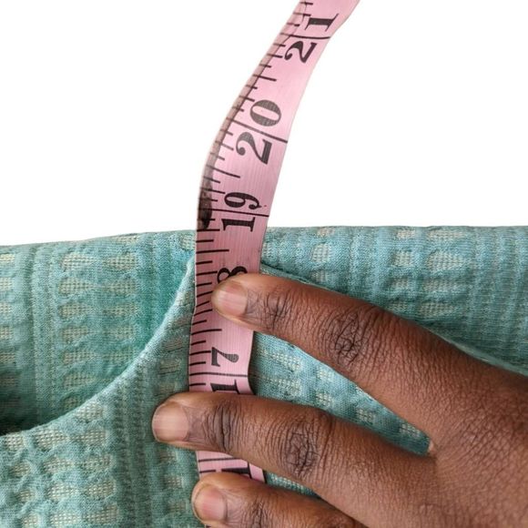 W BY Worth Dress Basic Yoke Dress Textured 6 Teal Short sleeve Knee Length - Picture 7 of 11